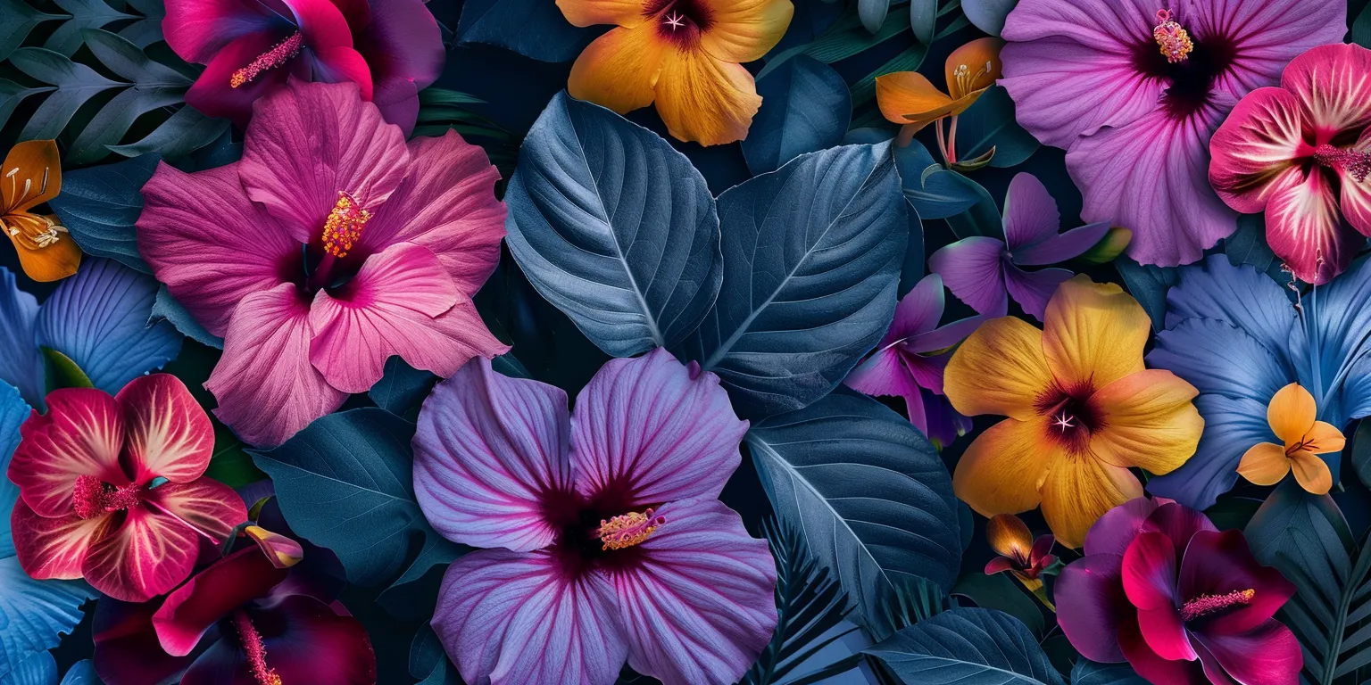 flower wallpaper, wallpaper style, 4K  2:1