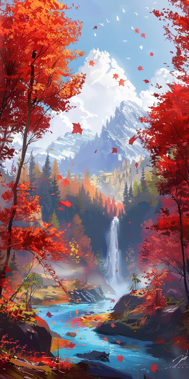 fall desktop wallpaper 1920x1080, style, 4K  1:2