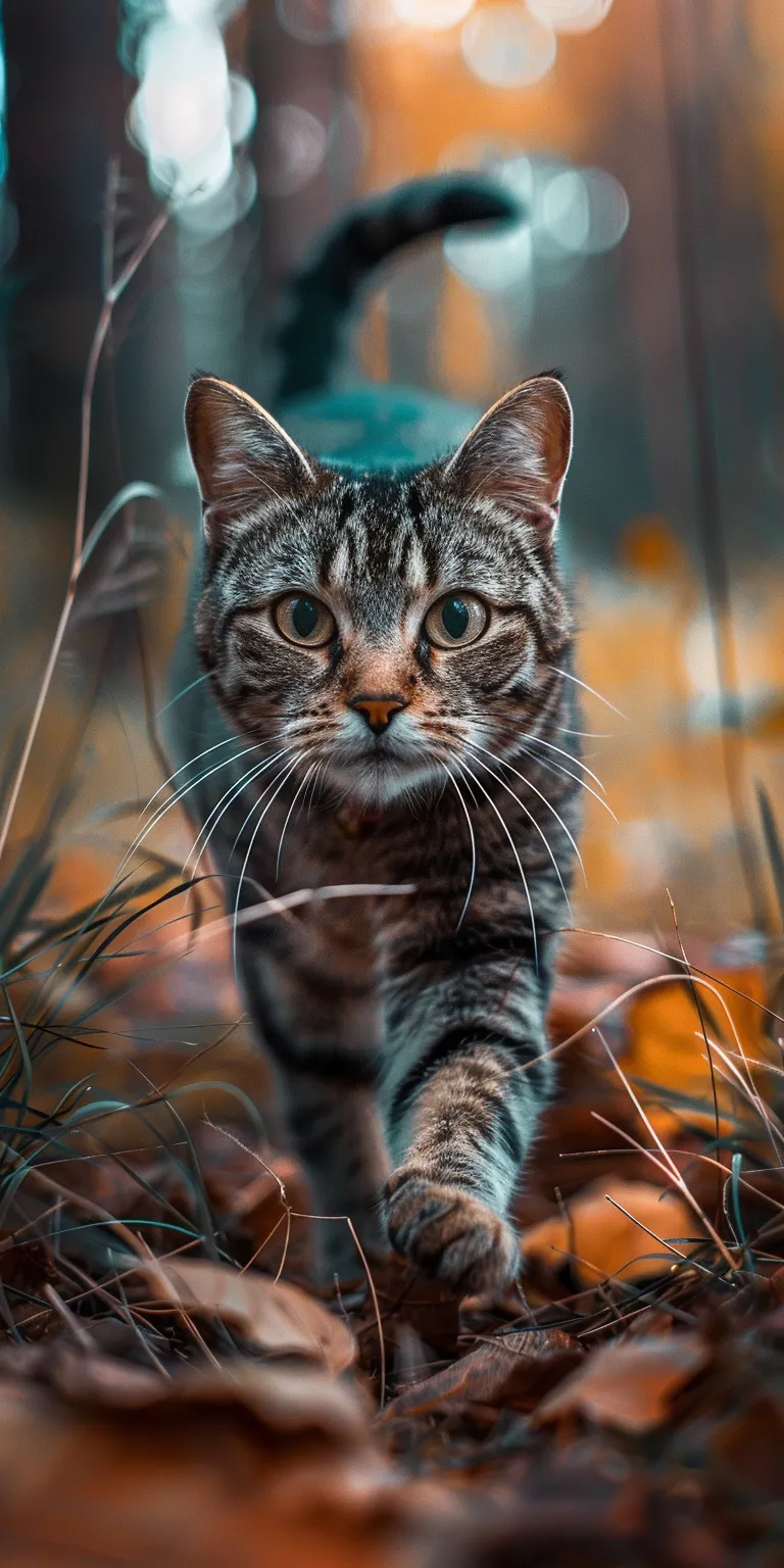 cat wallpaper, style, 4K  1:2