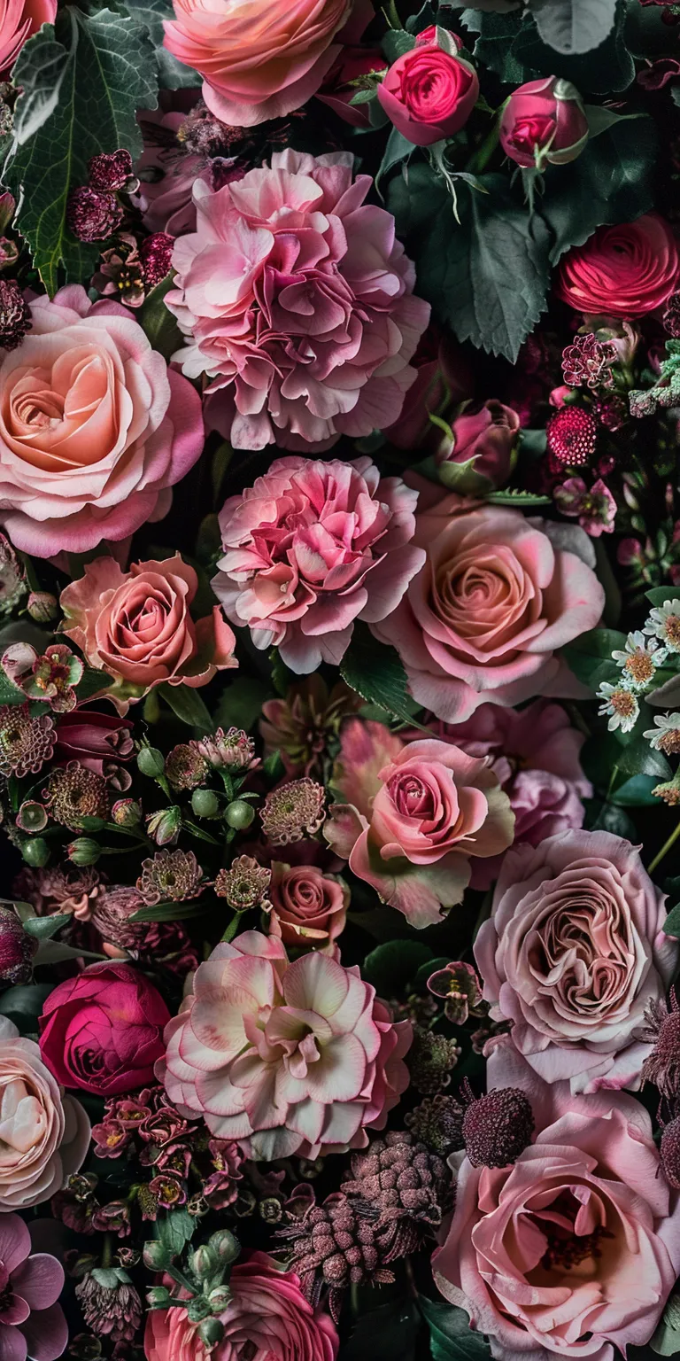 flowers wallpapers, wallpaper style, 4K  1:2