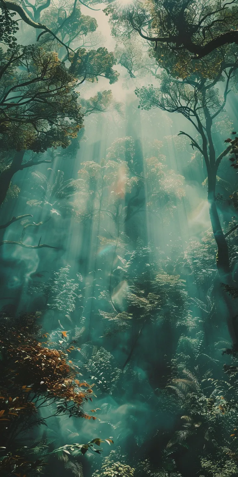 forest wallpaper forest, evergarden, wonderland, nature, 3840x1080