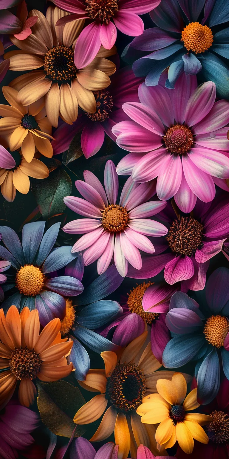 flowers wallpapers hd, wallpaper style, 4K  1:2