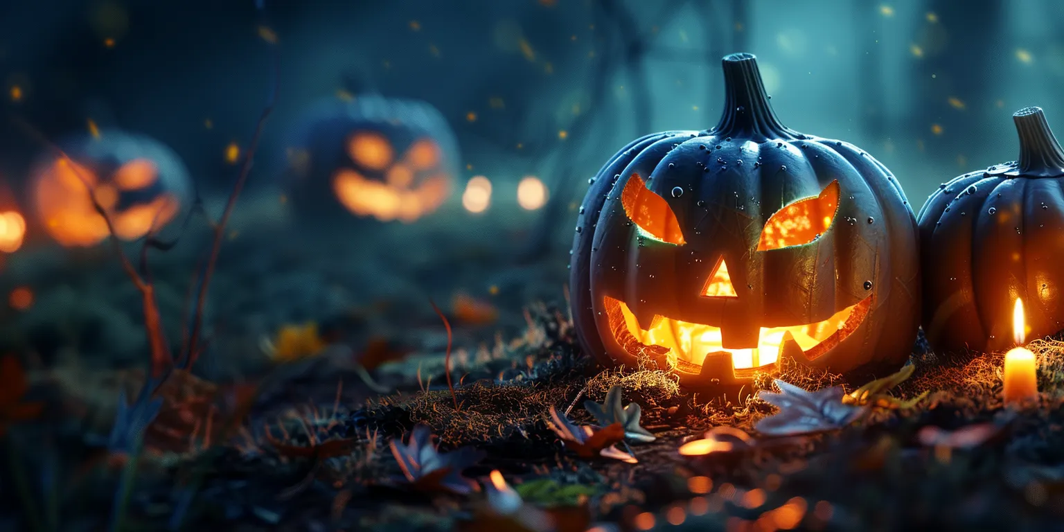 halloween backgrounds, wallpaper style, 4K  2:1