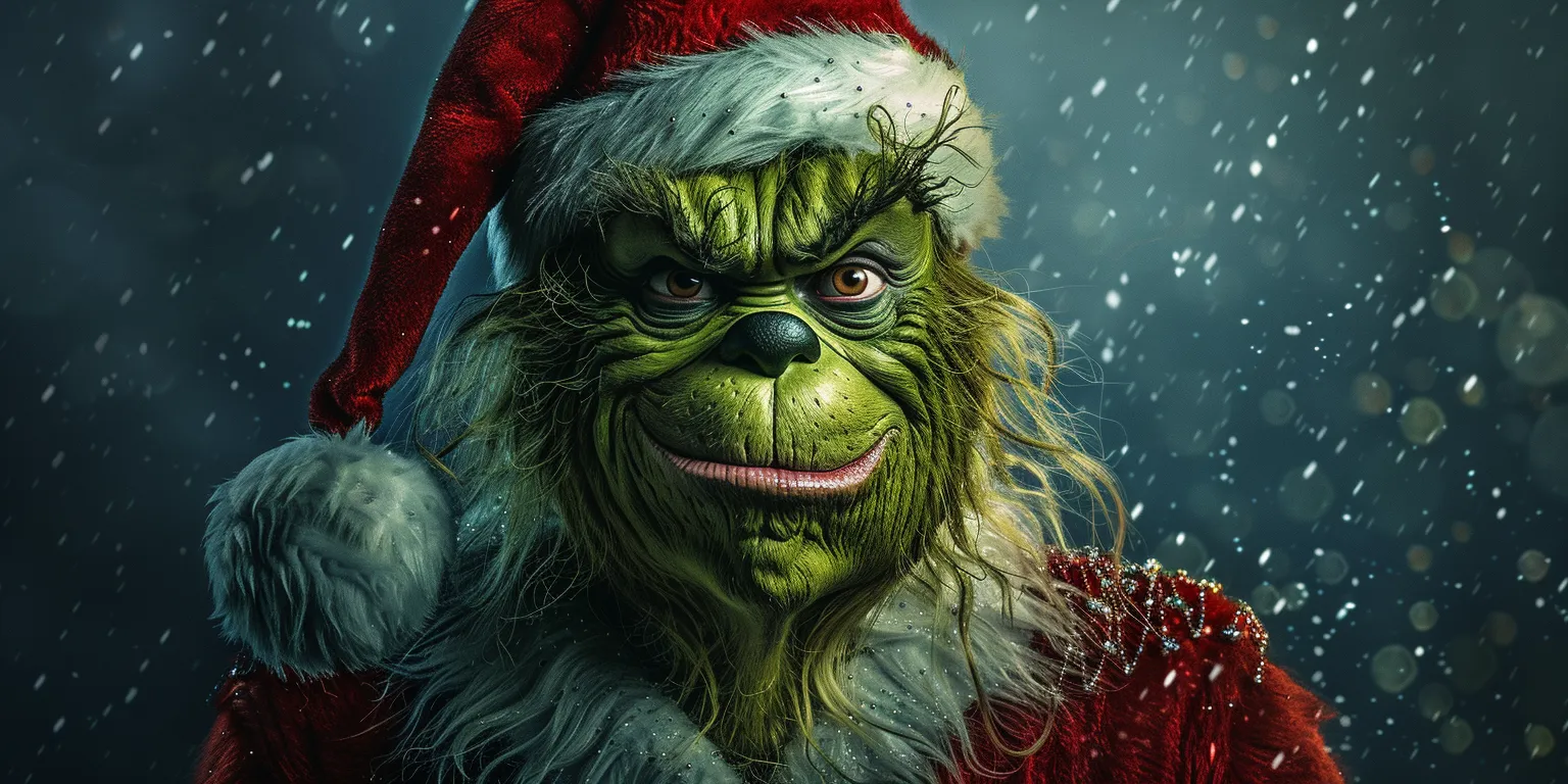 christmas background iphone grinch, wallpaper style, 4K  2:1