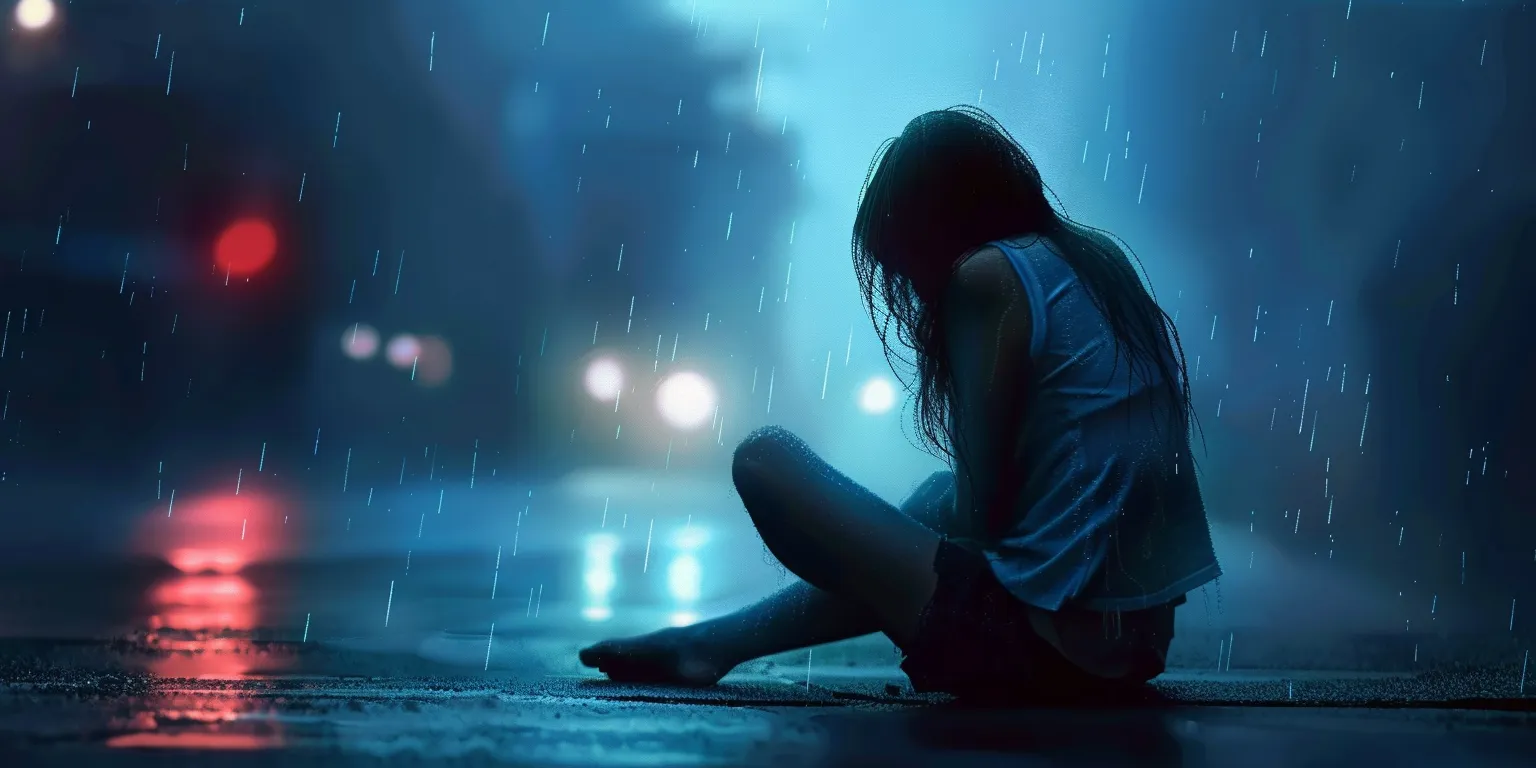 sad wallpapers for girls, wallpaper style, 4K  2:1