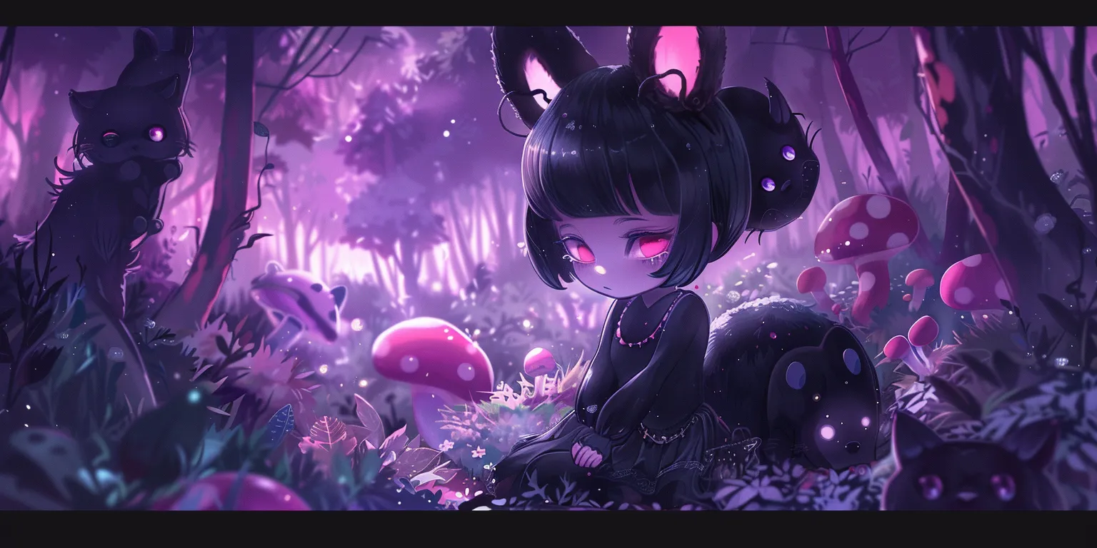 kuromi wallpapers, wallpaper style, 4K  2:1