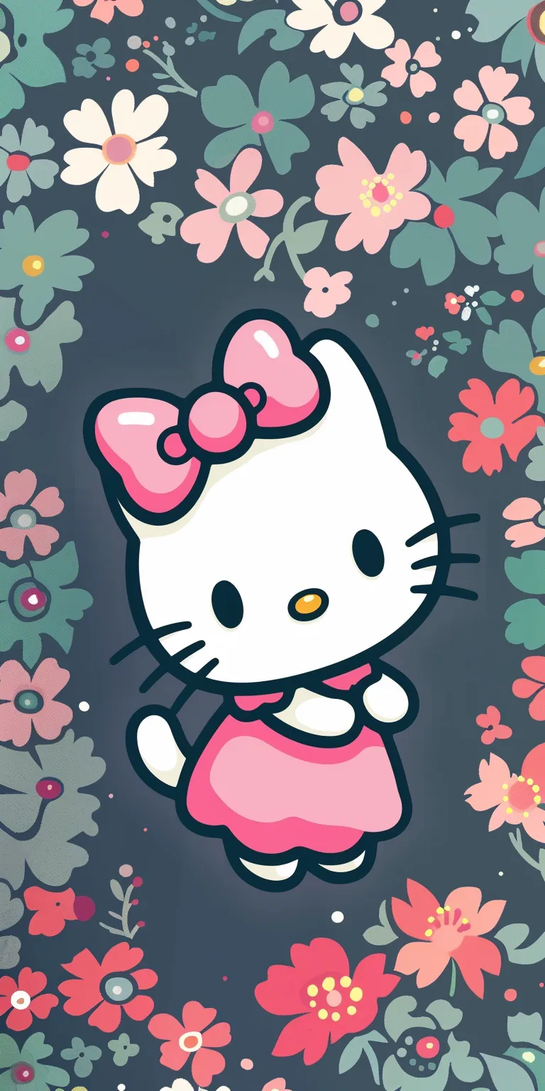 hello kitty wallpaper 4k, style, 4K  1:2