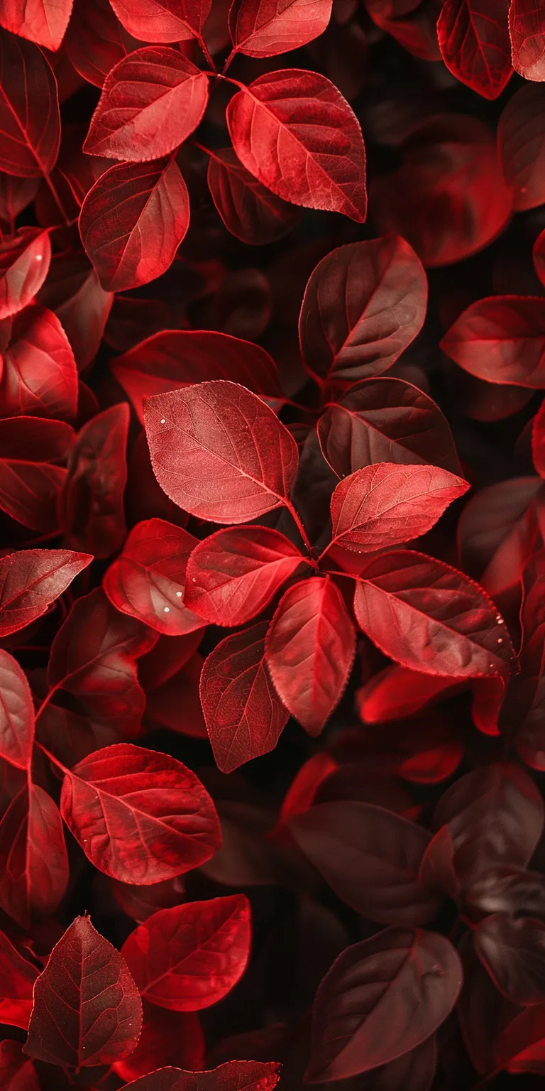 red wallpaper aesthetic, style, 4K  1:2