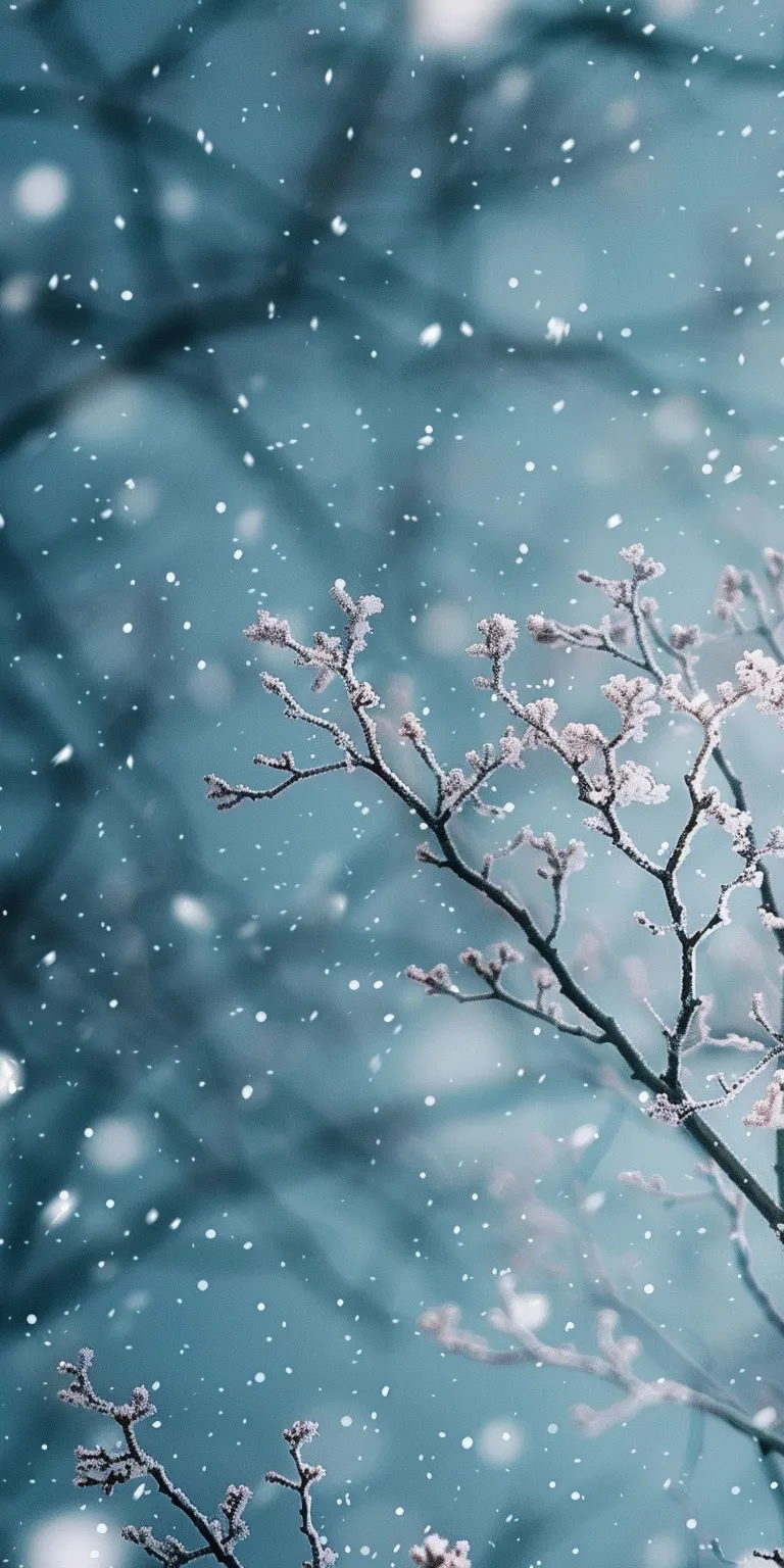 winter background aesthetic, wallpaper style, 4K  1:2