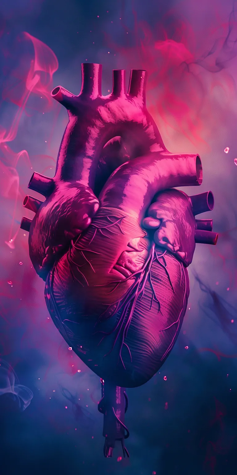 heart wallpaper aesthetic, style, 4K  1:2