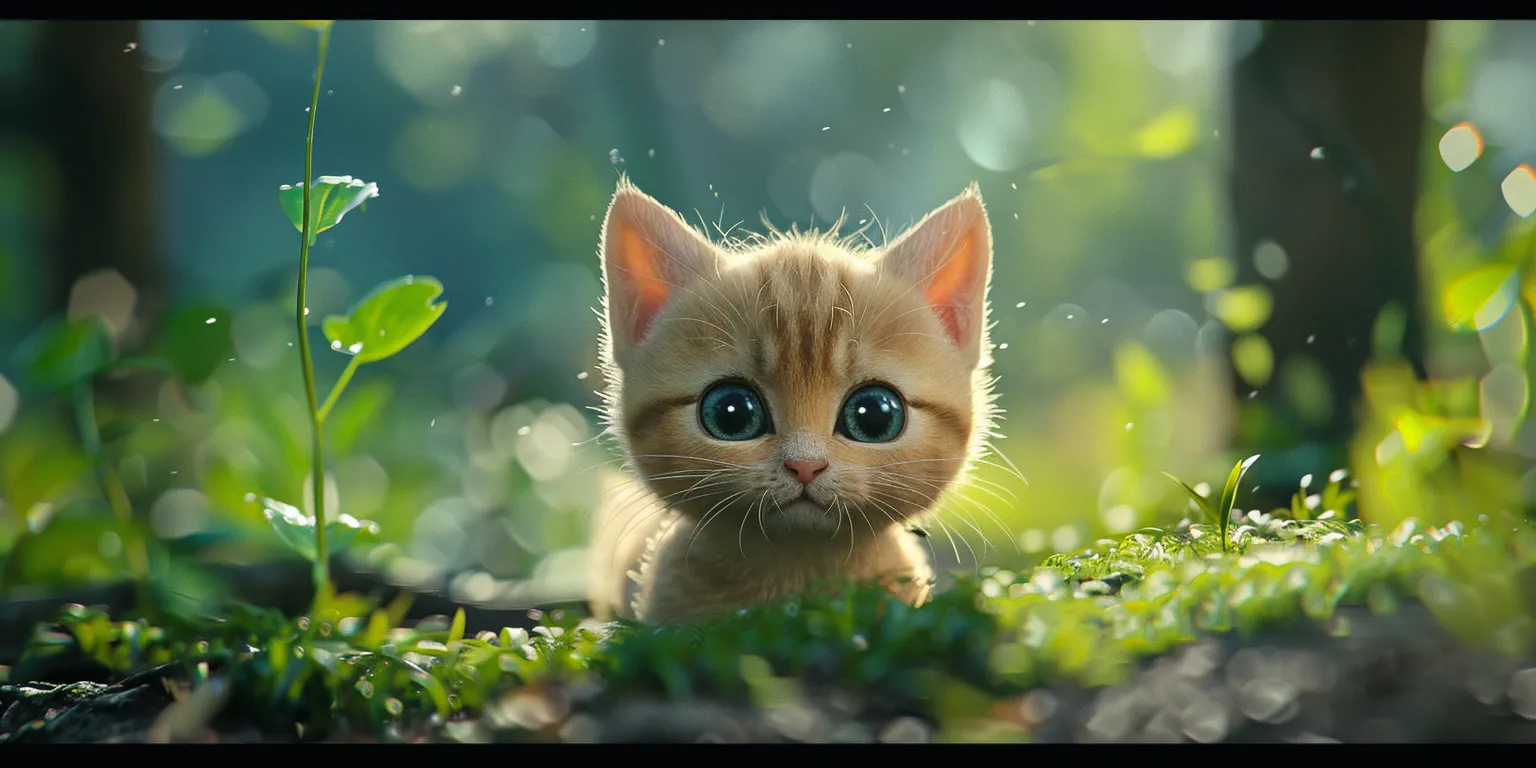 cute cat wallpaper, wallpaper style, 4K  2:1