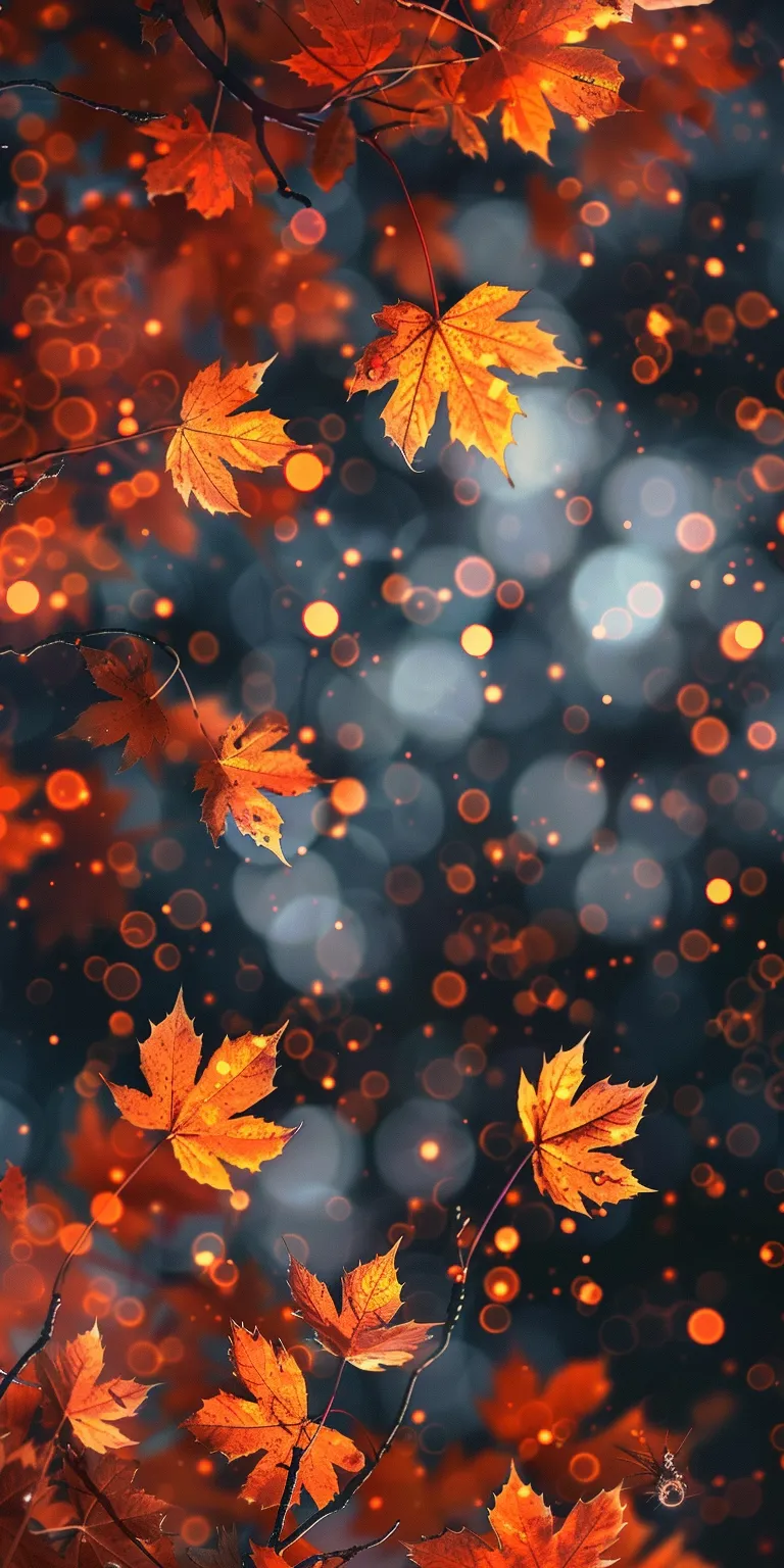 fall background wallpaper iphone, style, 4K  1:2