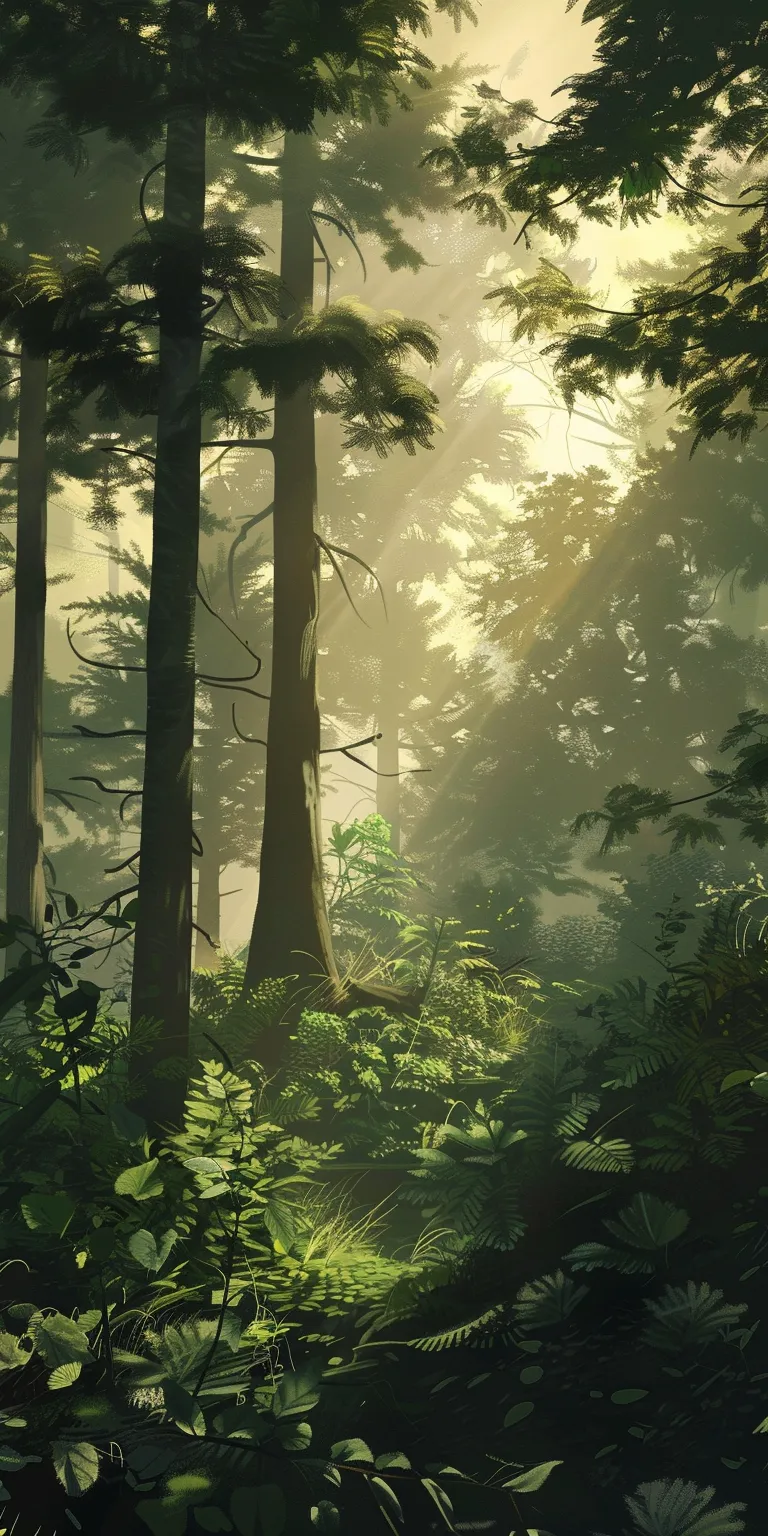 forest background wallpaper, wallpaper style, 4K  1:2