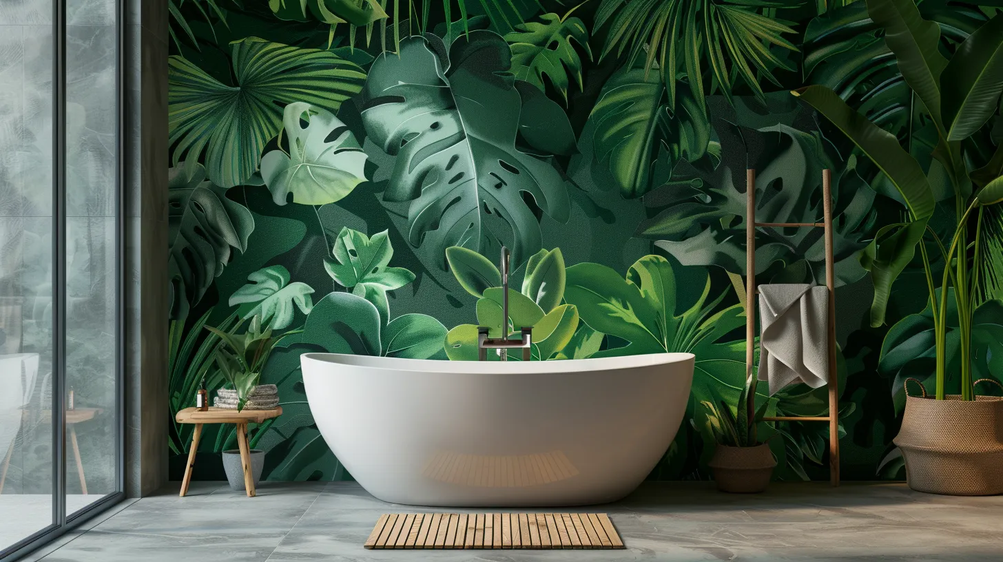 fun wallpaper for bathroom, style, 4K  16:9