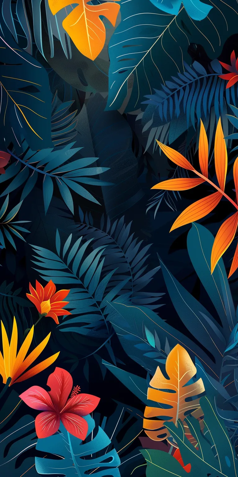 wall paper design tropical, jungle, 3840x1080, botanical, palm