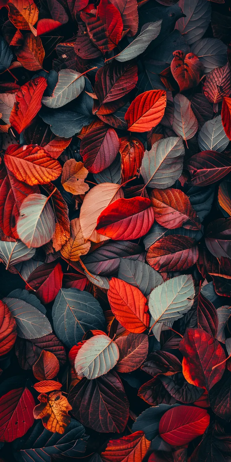 fall desktop wallpaper aesthetic, style, 4K  1:2