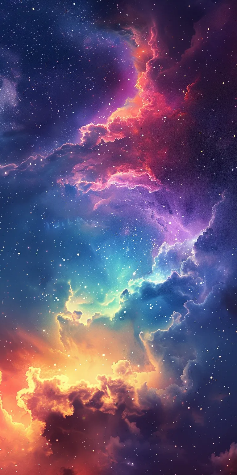 iphone 14 wallpaper galaxy, space, universe, wall, 1080x1920