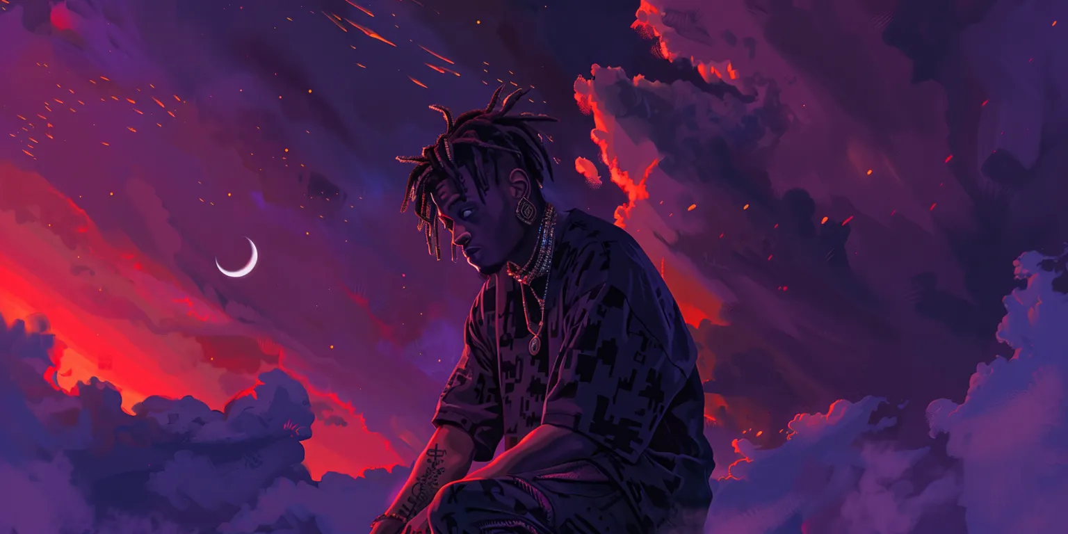 juice wrld wallpaper 4k, style, 4K  2:1