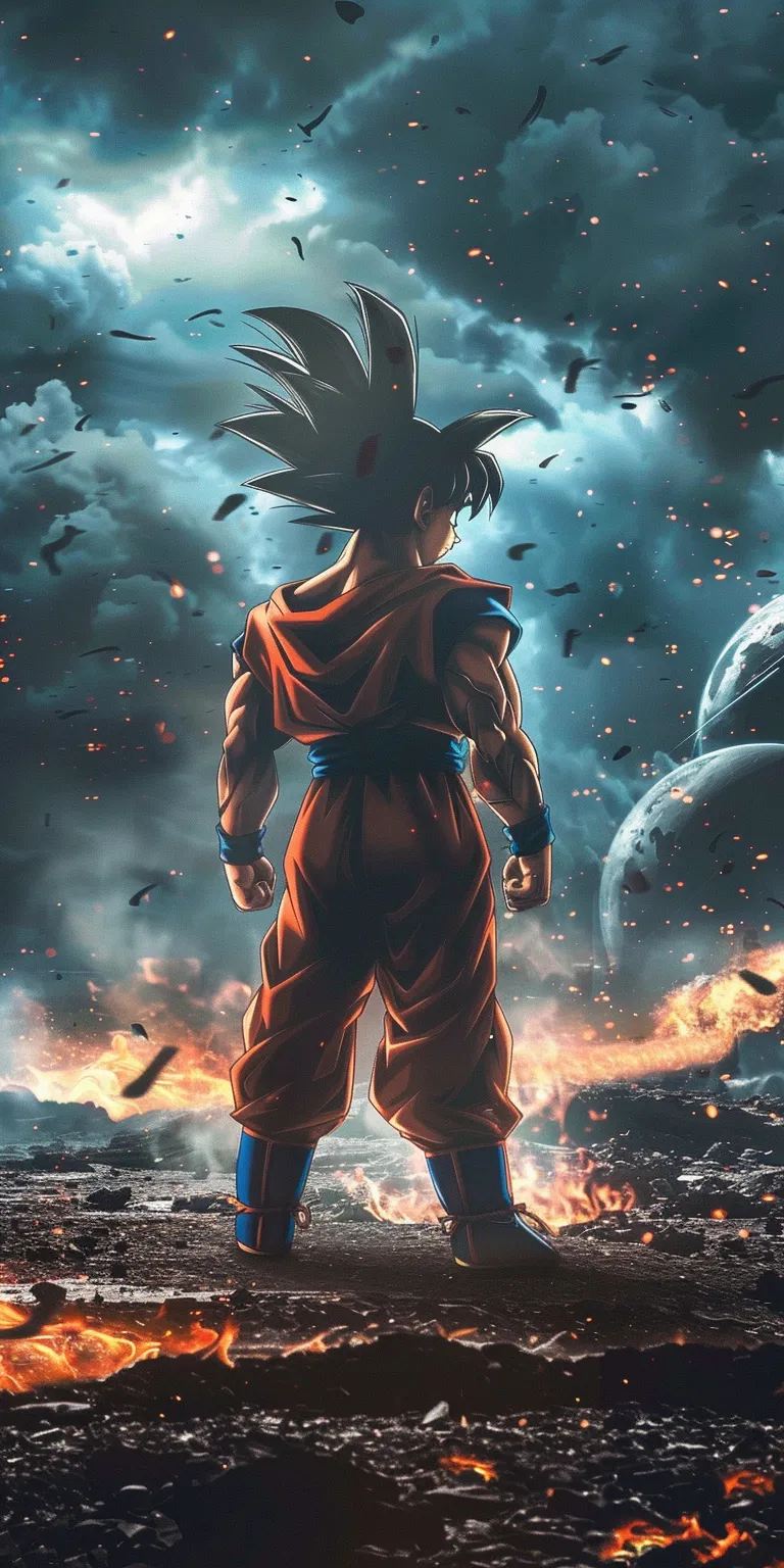 goku wallpapers 4k, wallpaper style, 4K  1:2