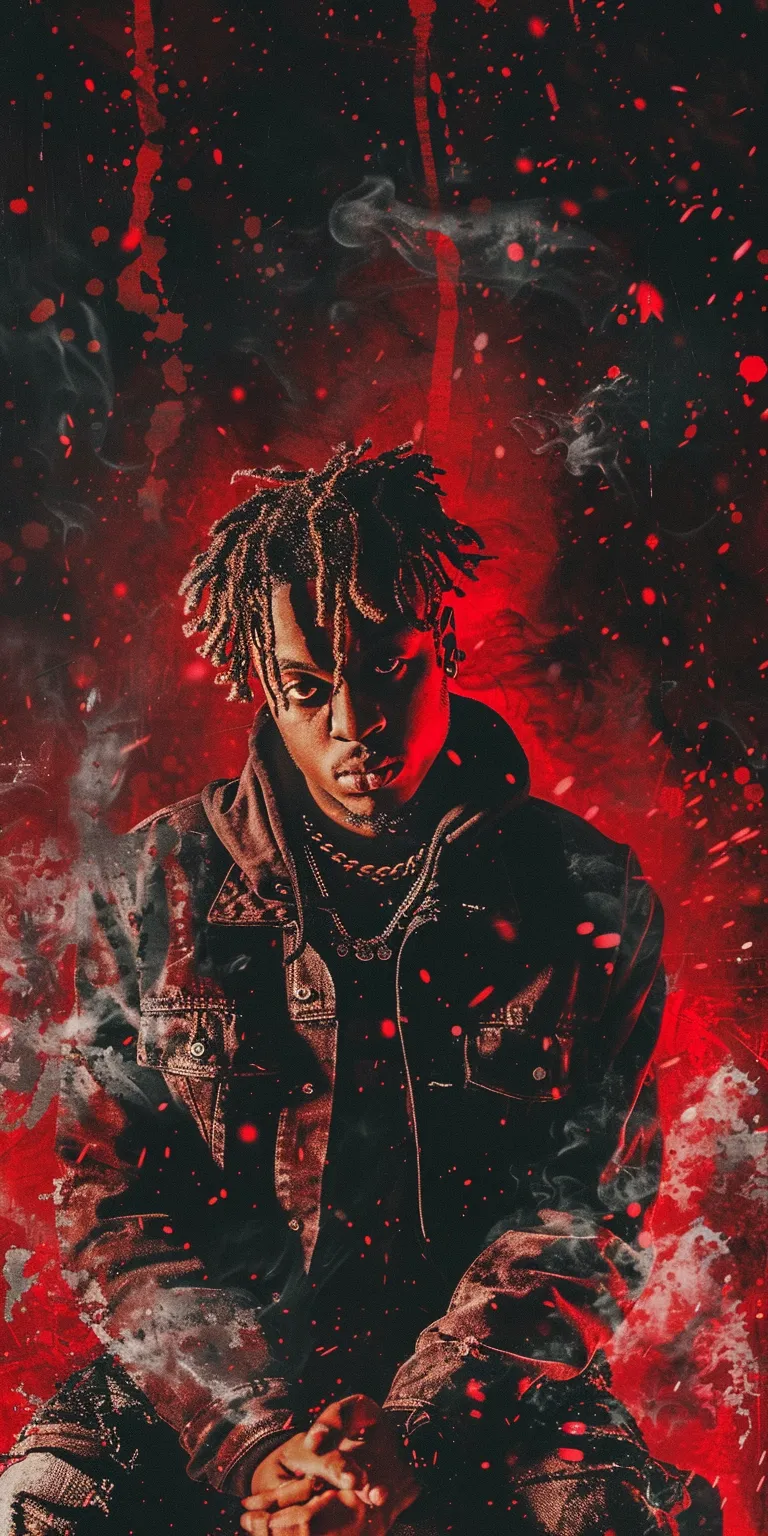 juice wrld wallpapers iphone, wallpaper style, 4K  1:2