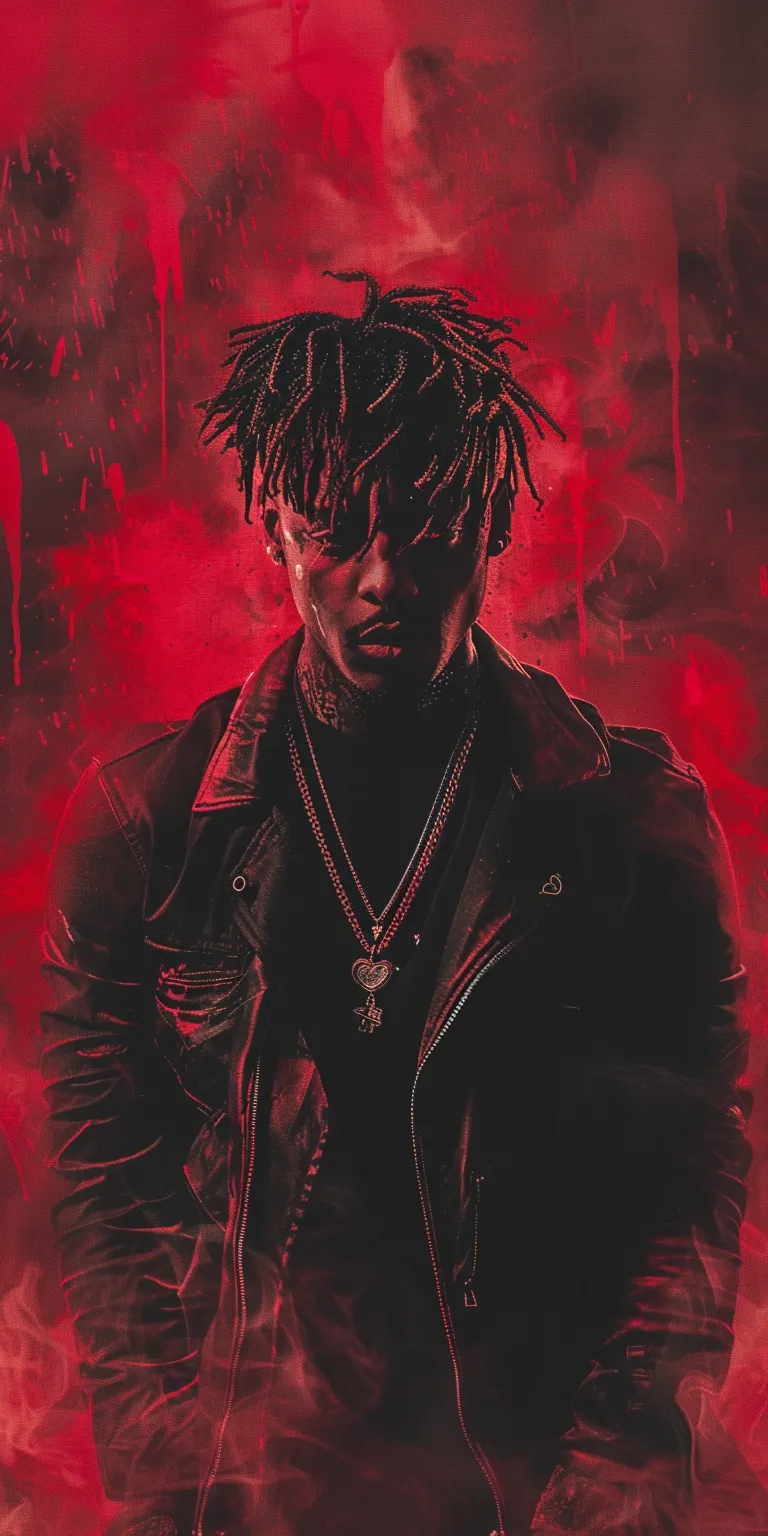 juice wrld wallpapers iphone, wallpaper style, 4K  1:2