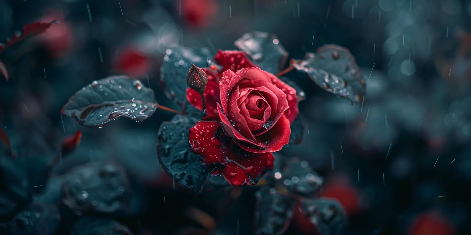 rose wallpaper rose, rain, wall, flower, 3840x1080