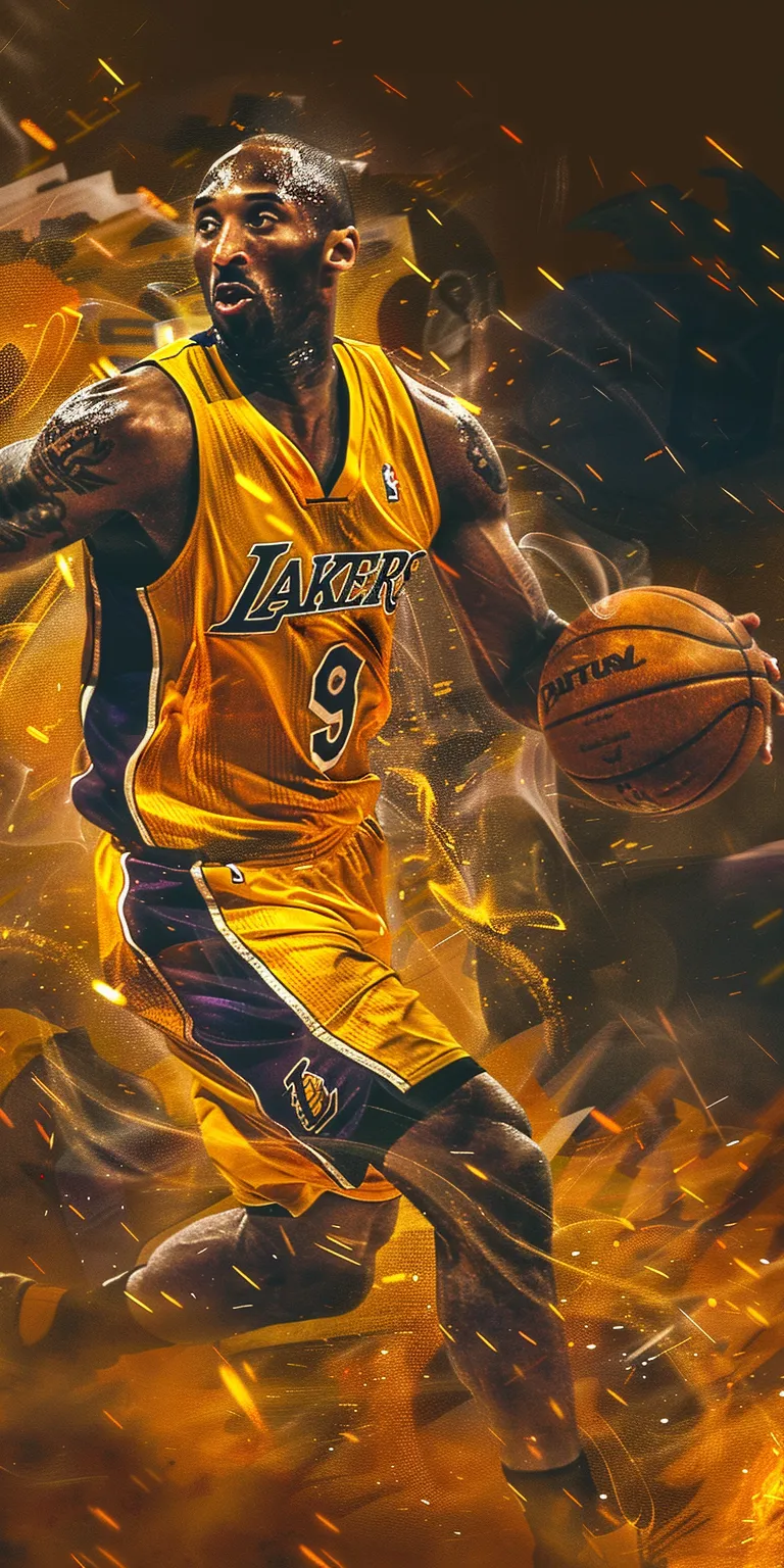 kobe bryant wallpaper, style, 4K  1:2