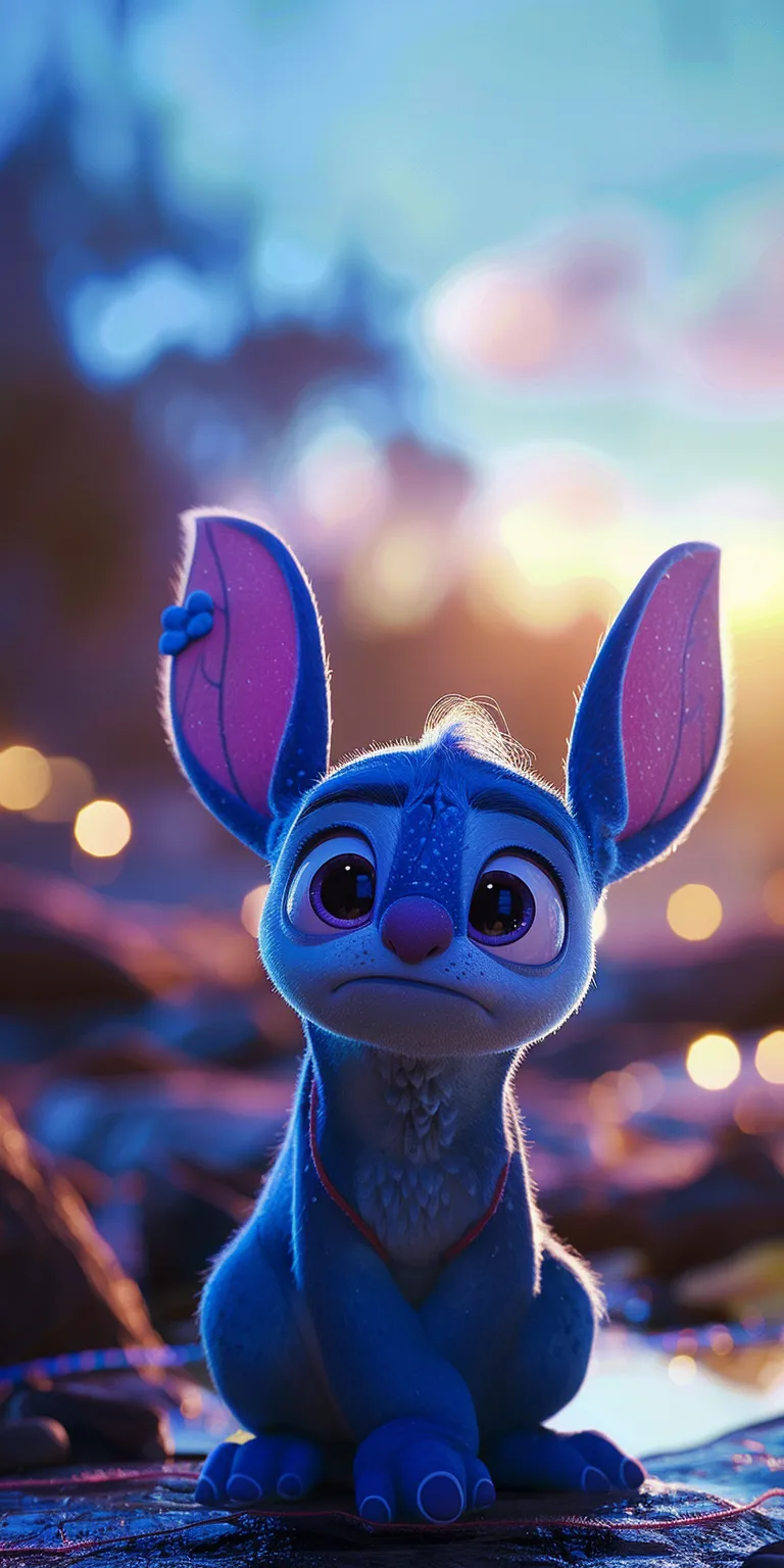 cute stitch wallpapers for computer, wallpaper style, 4K  1:2