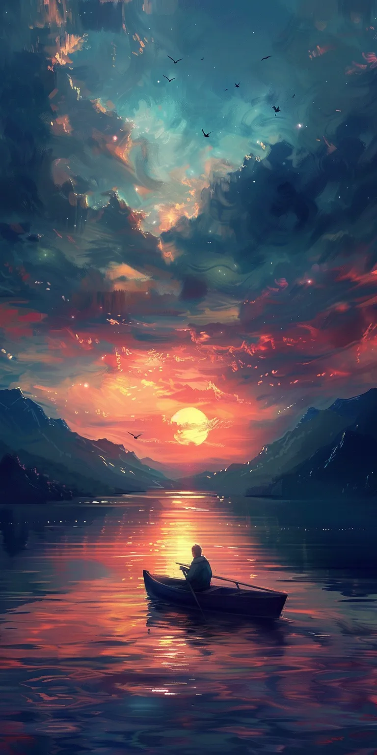 good wallpaper calming, 1080x1920, peaceful, sunset, ocean