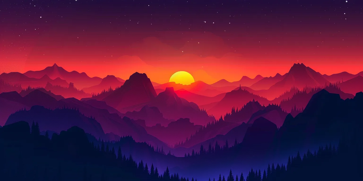 sunset background iphone, wallpaper style, 4K  2:1