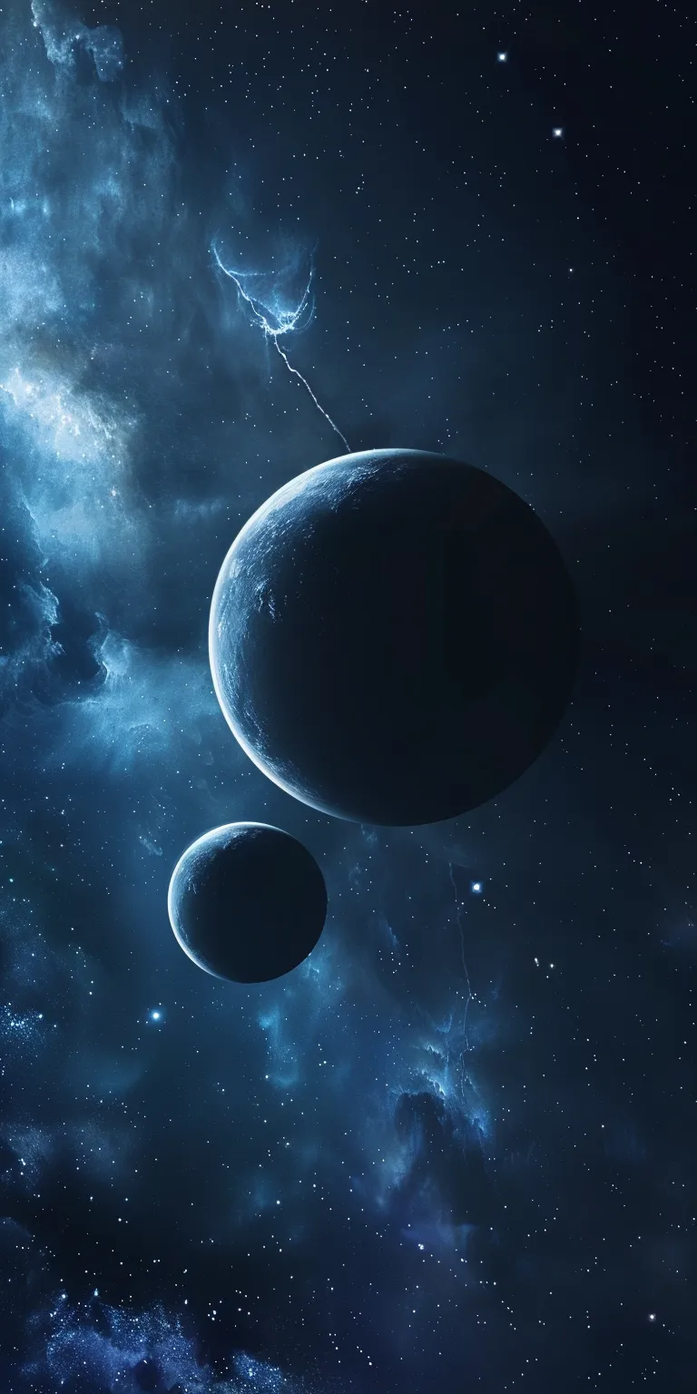 space background, wallpaper style, 4K  1:2