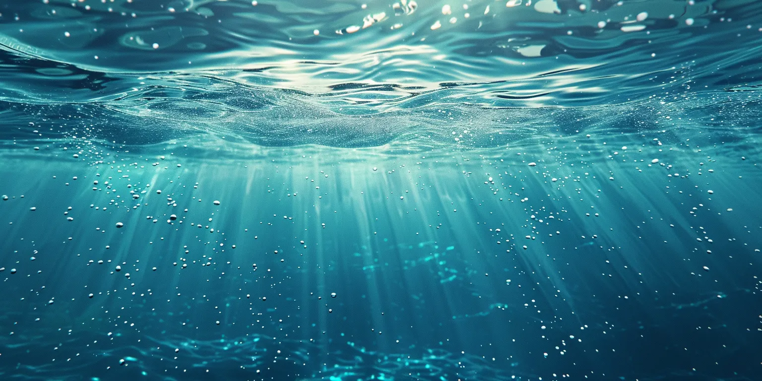 ocean background ocean, sea, depth, abyss, 3840x1080