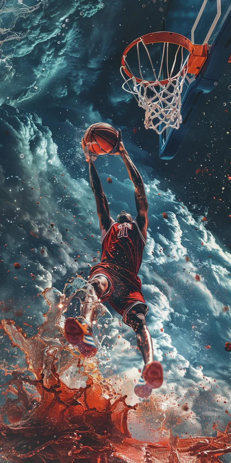 basketball wallpaper, wallpaper style, 4K  1:2