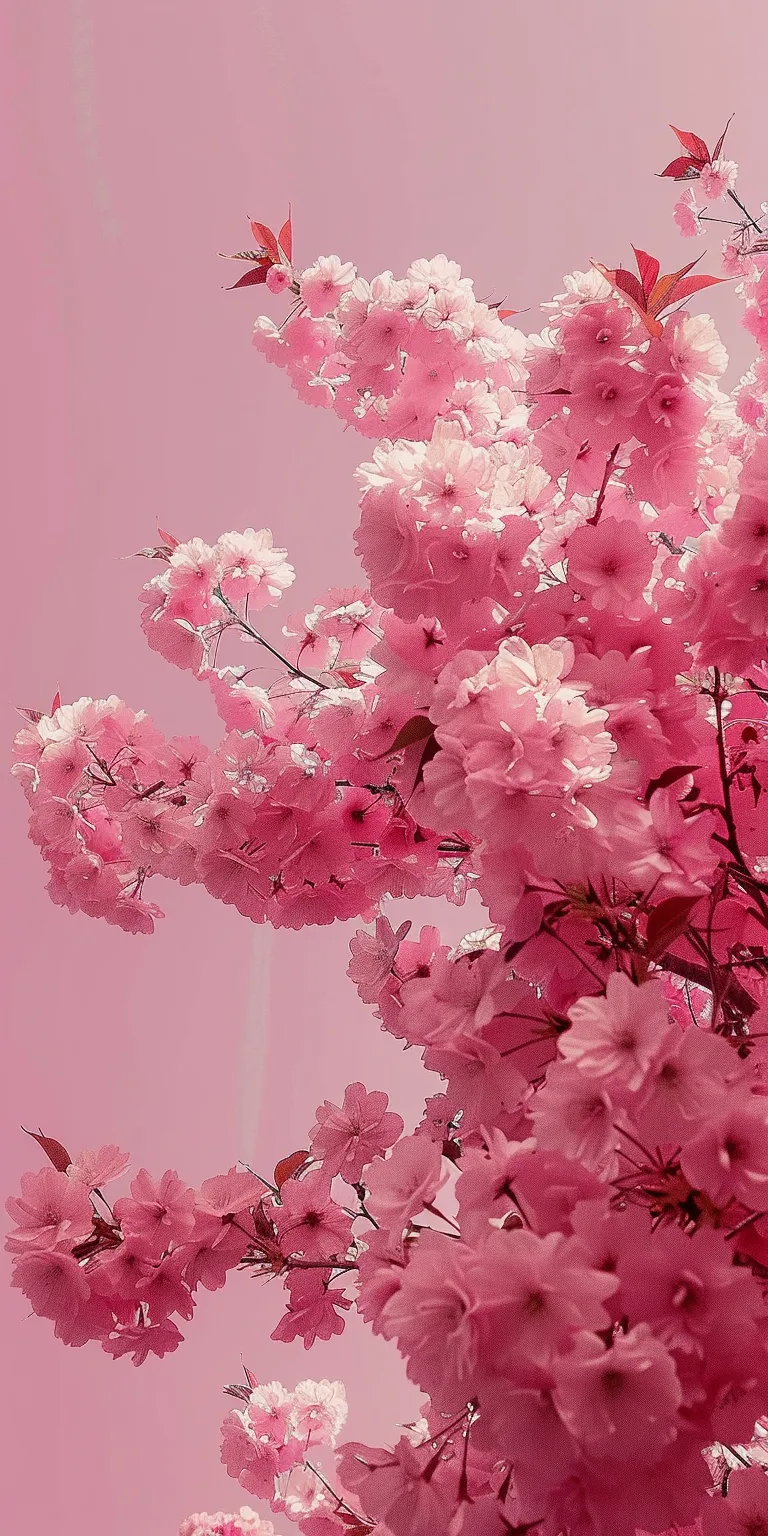 pink background aesthetic, wallpaper style, 4K  1:2
