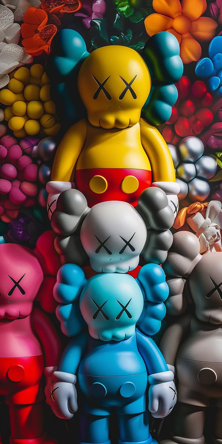 kaws wallpaper 4k, style, 4K  1:2