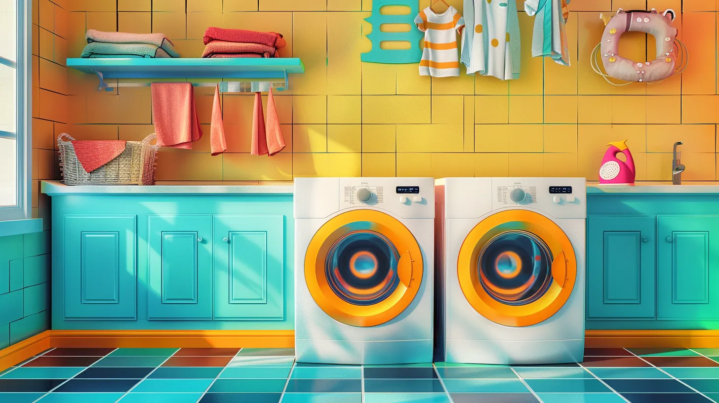 fun wallpaper for laundry room, style, 4K  16:9