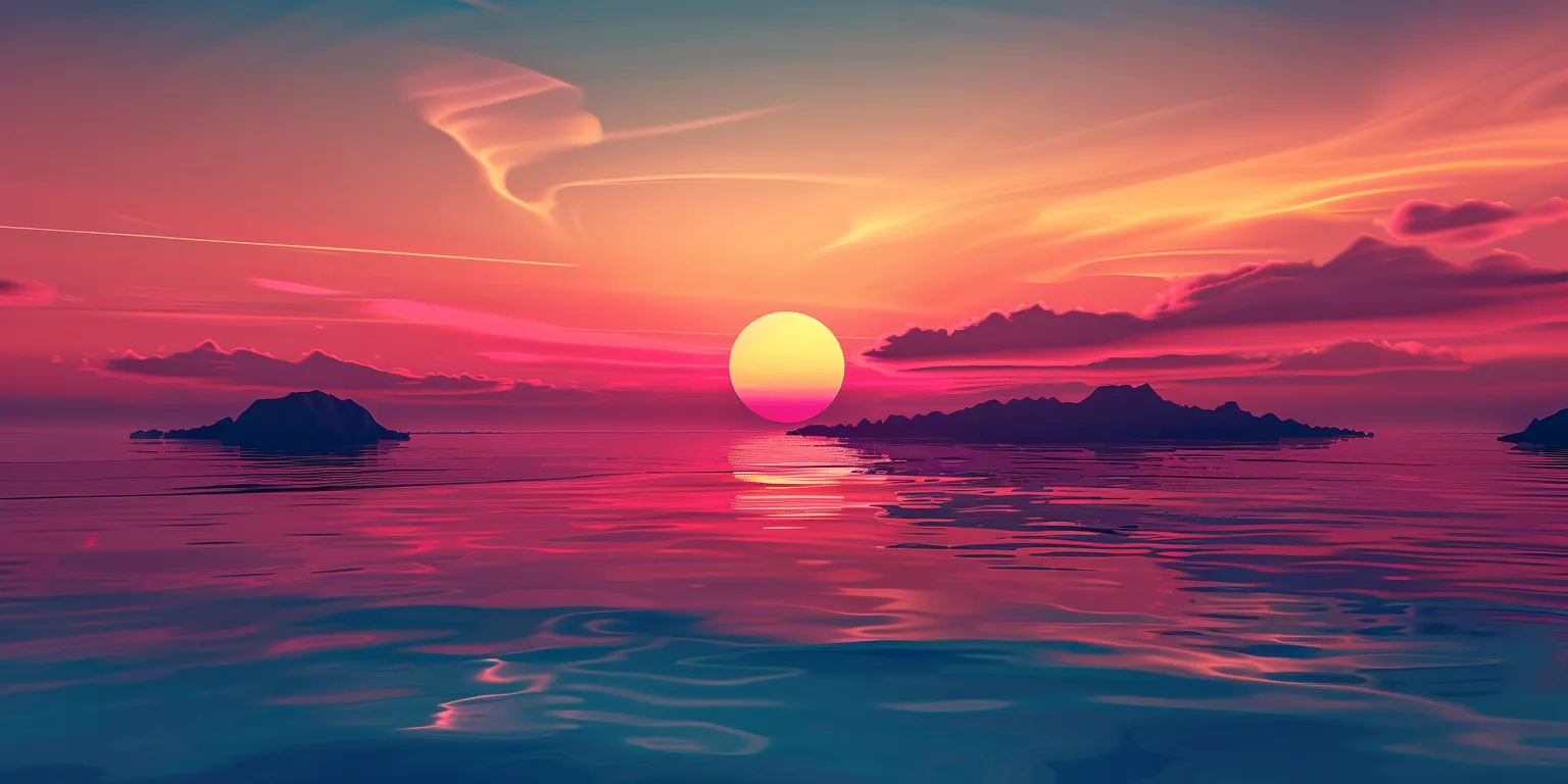 sunset background iphone, wallpaper style, 4K  2:1