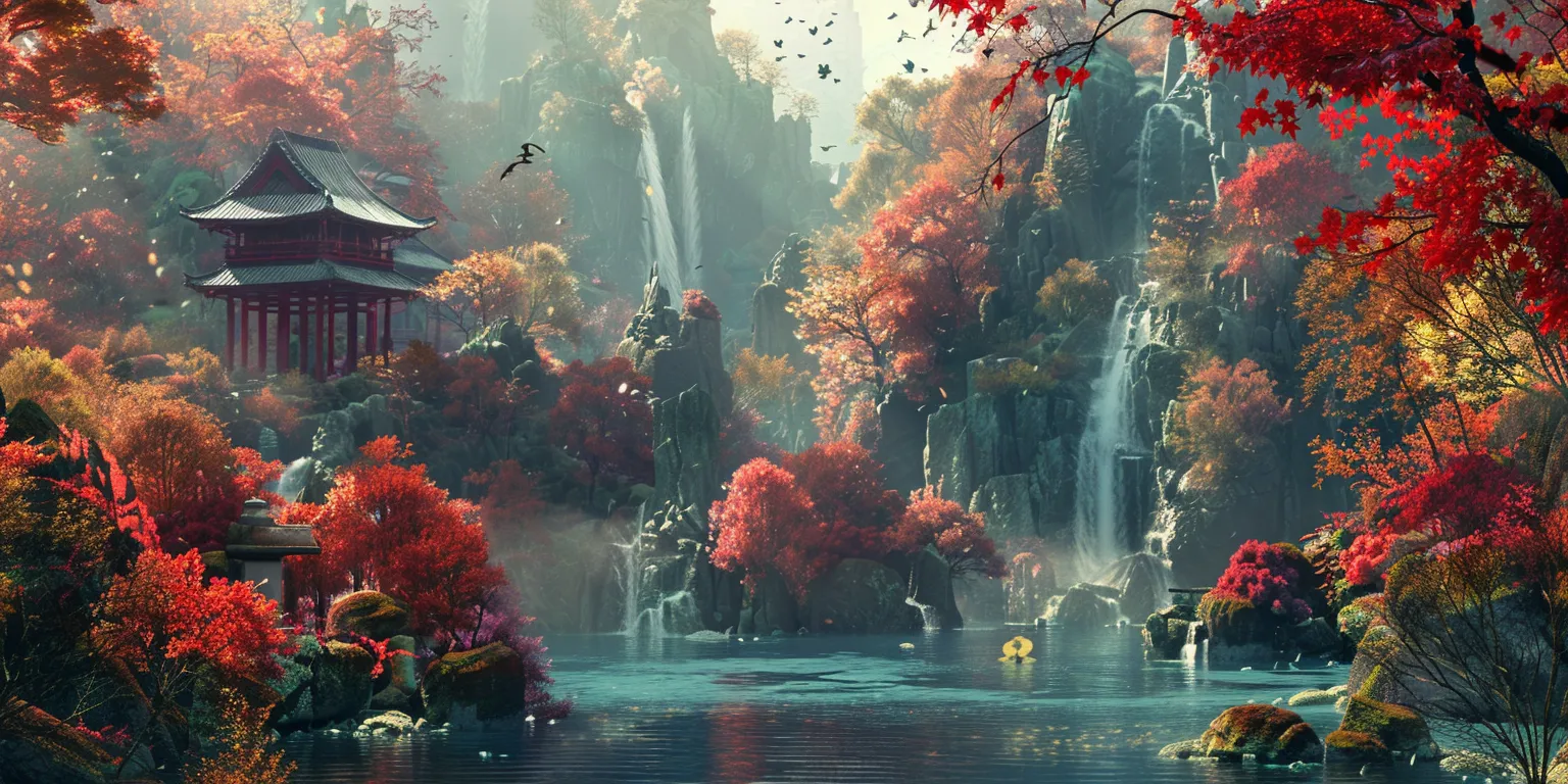 beautiful wallpaper autumn, evergarden, fall, 3840x1080, forest
