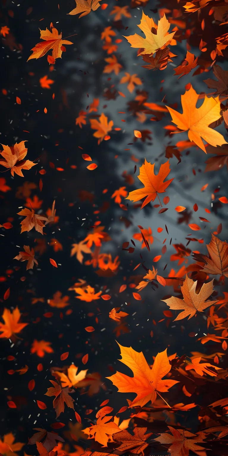 fall background images, wallpaper style, 4K  1:2