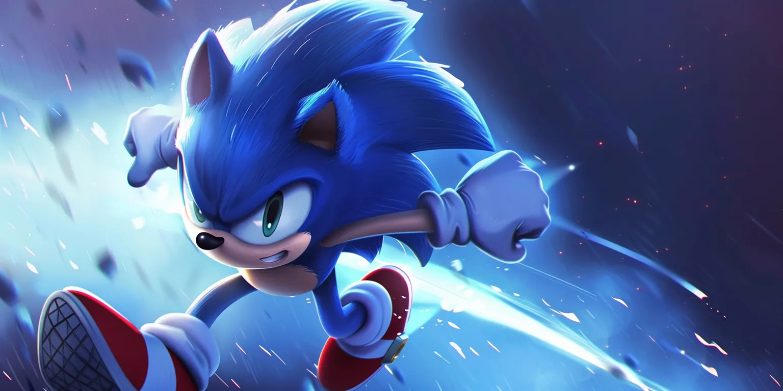 sonic wallpaper 4k, style, 4K  2:1