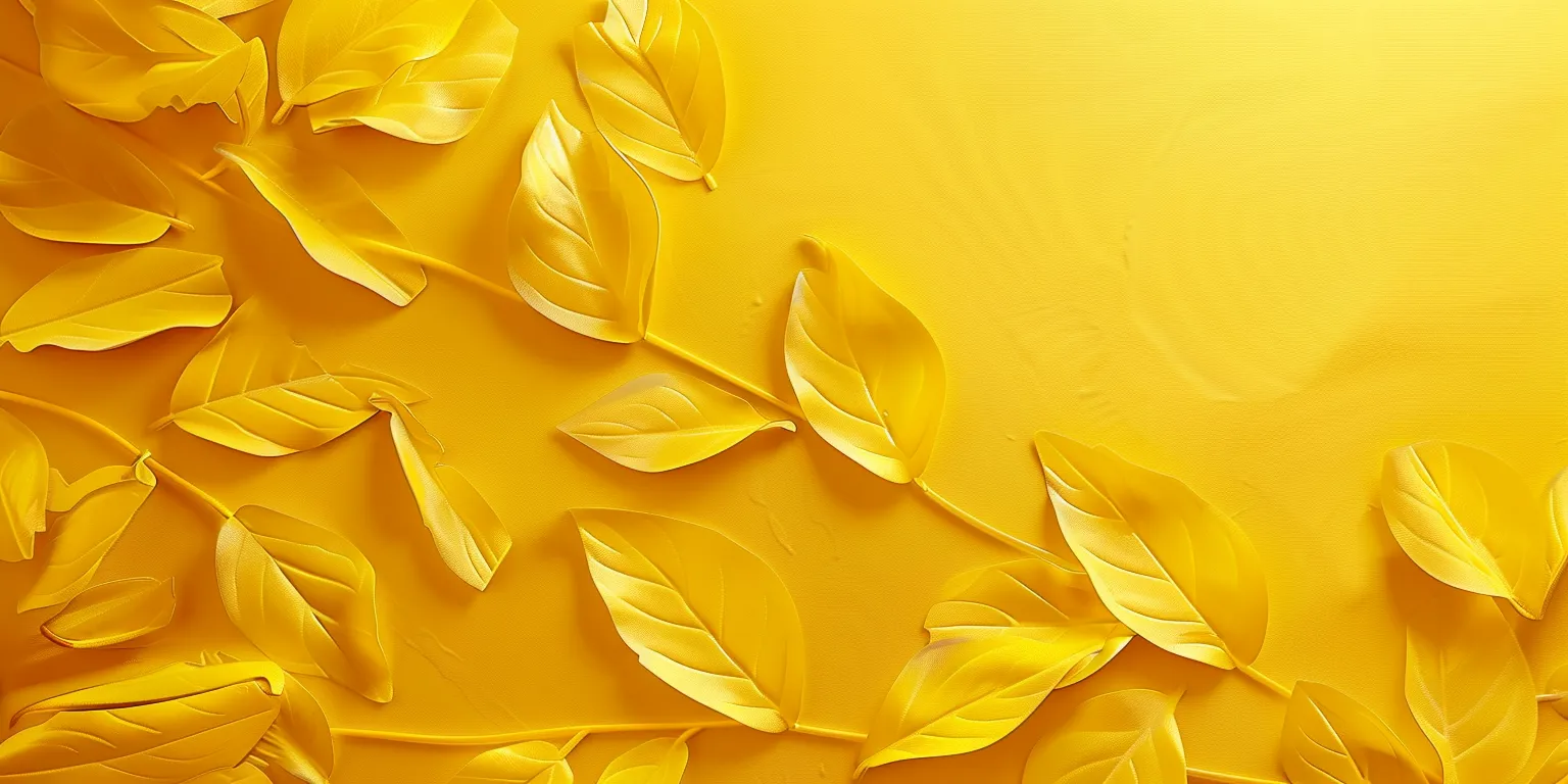 yellow background aesthetic, wallpaper style, 4K  2:1