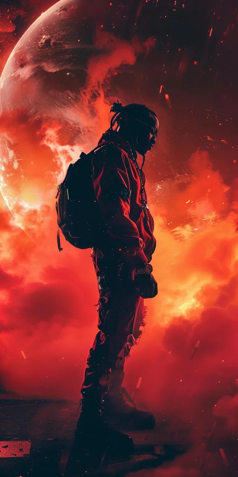 travis scott wallpaper 4k, style, 4K  1:2