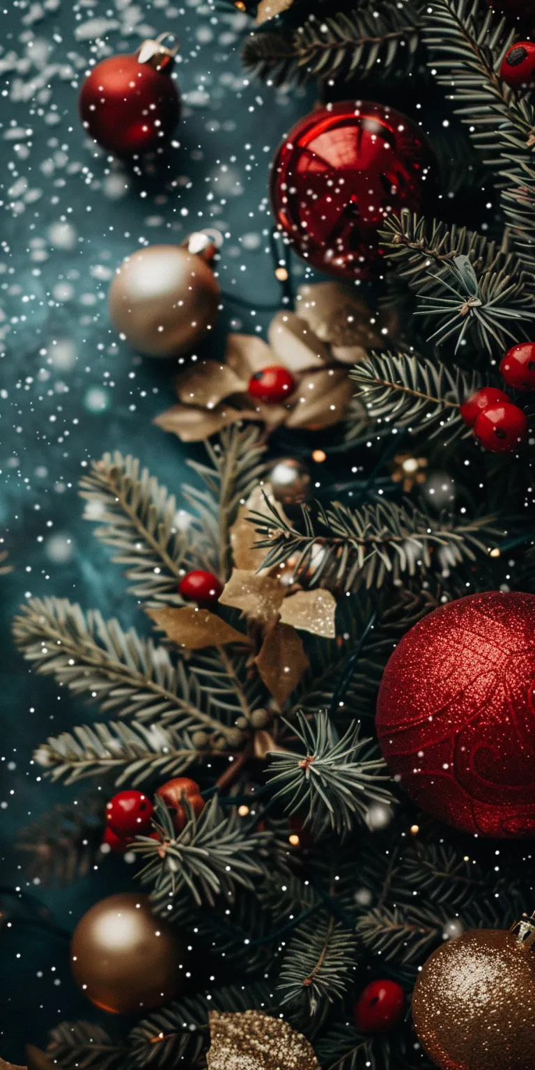 christmas background iphone preppy, wallpaper style, 4K  1:2