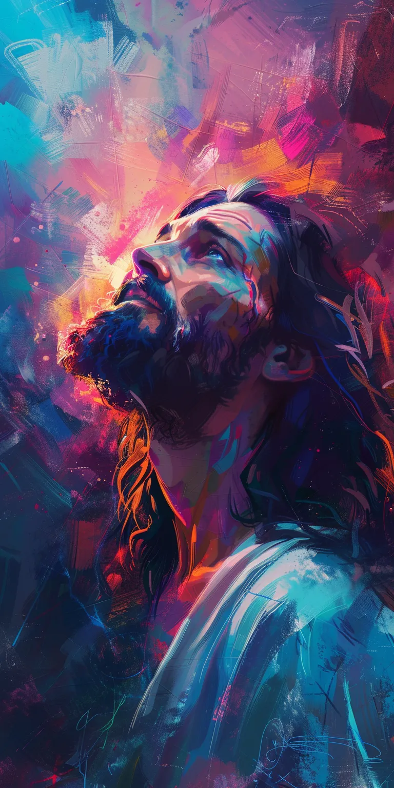 jesus wallpaper aesthetic, style, 4K  1:2