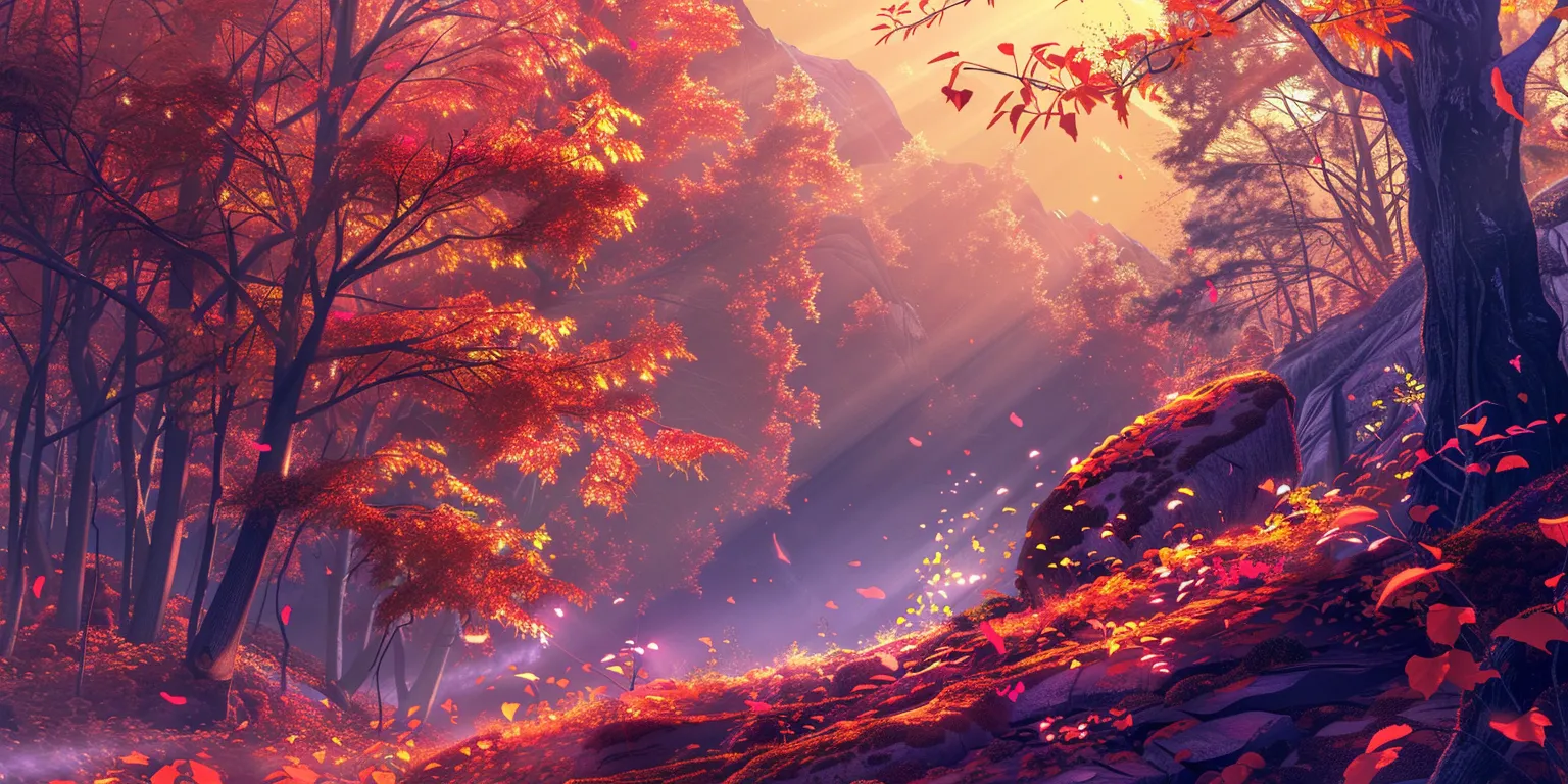 fall desktop wallpaper, wallpaper style, 4K  2:1