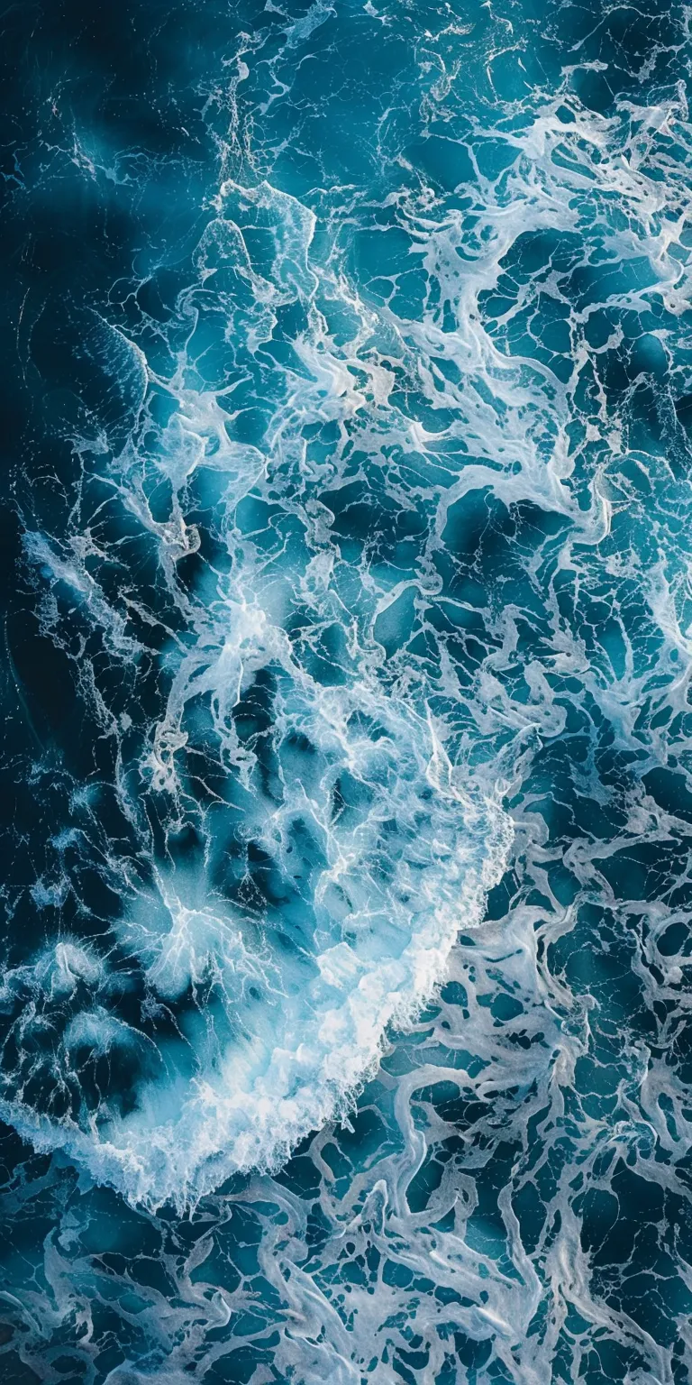 ocean wallpapers, wallpaper style, 4K  1:2