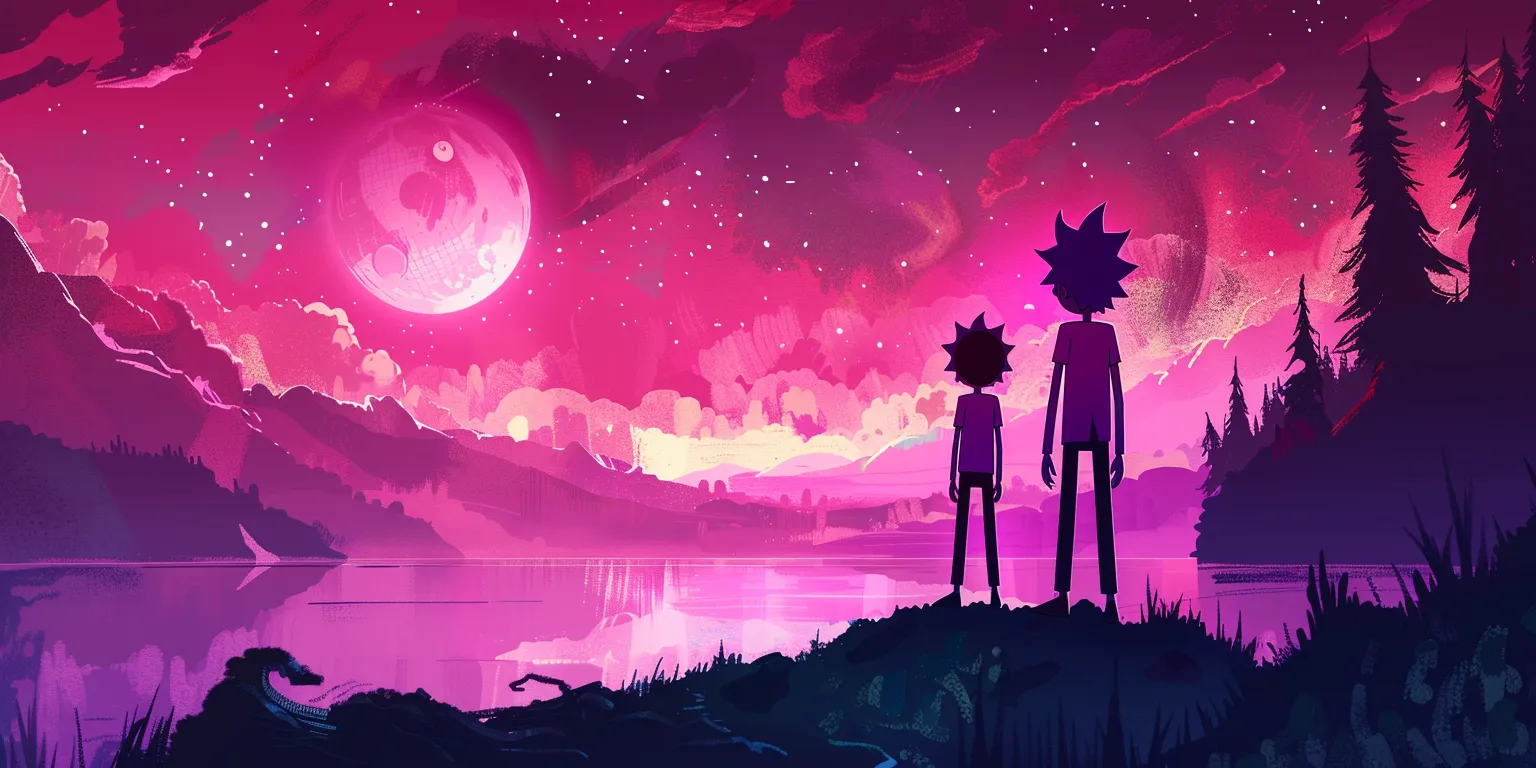 rick and morty wallpapers phone, wallpaper style, 4K  2:1