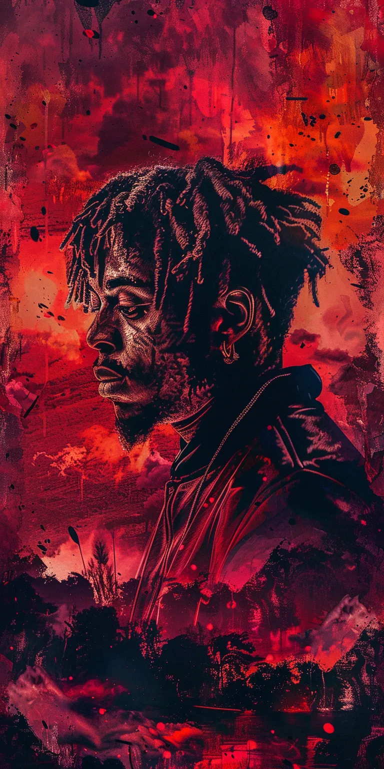 juice wrld wallpapers 4k, wallpaper style, 4K  1:2