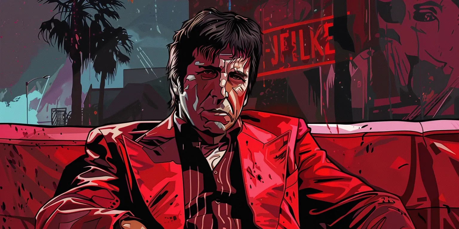 scarface wallpaper aesthetic, style, 4K  2:1