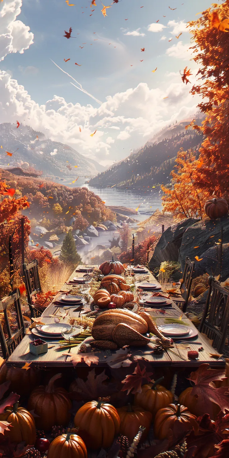 thanksgiving wallpaper, wallpaper style, 4K  1:2
